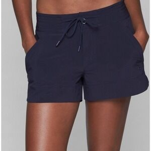 Women's Athleta Rincon Shorts SPF50+ Dark Blue 4" Size 6 With Pockets‎